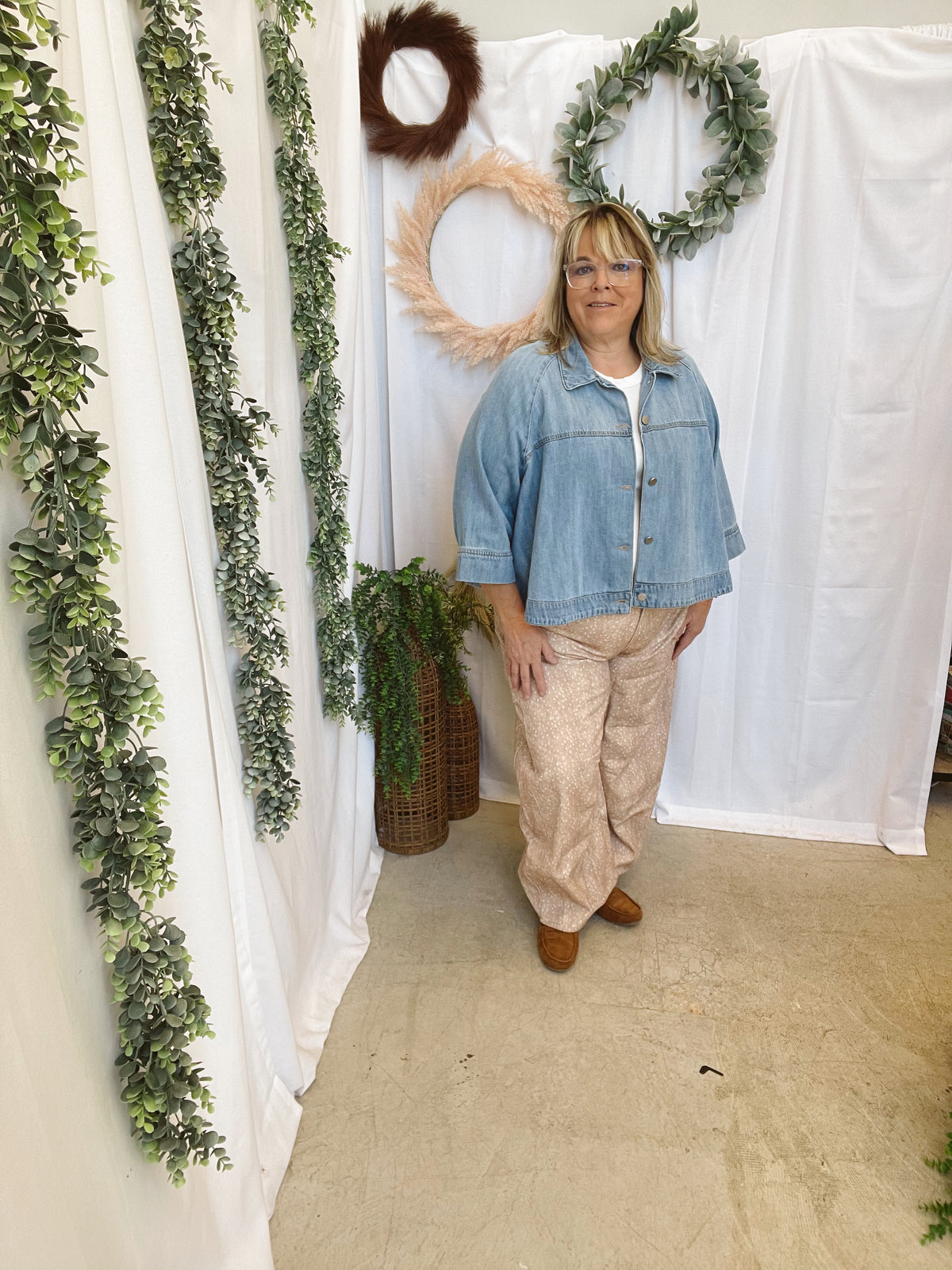 Risen Cape Denim Jacket-Coats & Jackets-risen-The Silo Boutique, Women's Fashion Boutique Located in Warren and Grand Forks North Dakota
