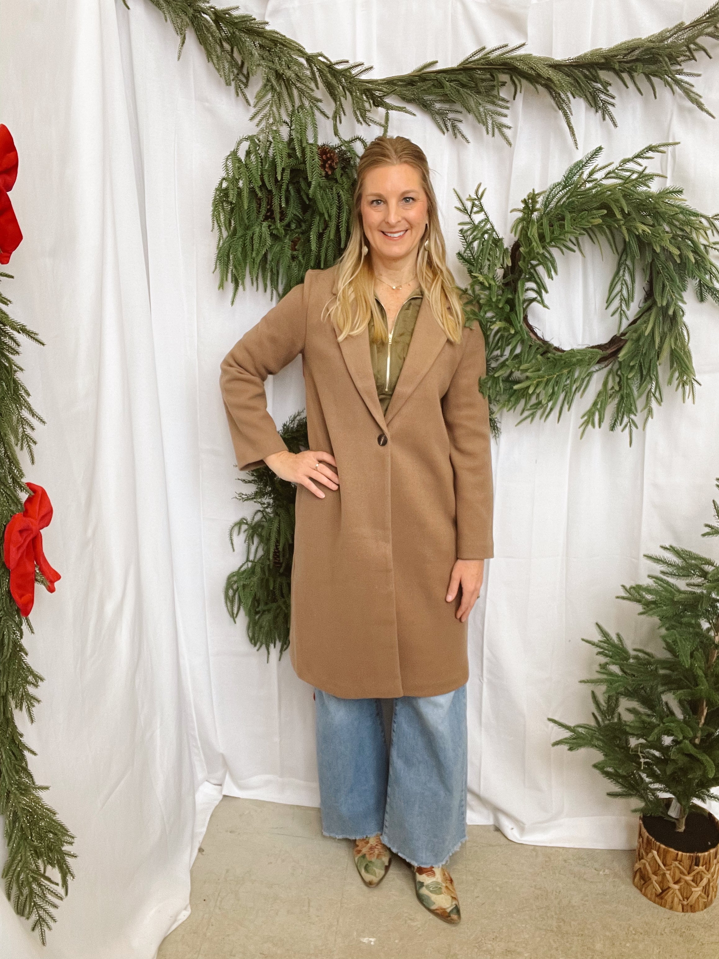 Be Cool Camel Coat-Coats & Jackets-be cool-The Silo Boutique, Women's Fashion Boutique Located in Warren and Grand Forks North Dakota