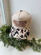 Zen Make Heaven Crowded Hat Cap-Cow-Hats-Zenana-The Silo Boutique, Women's Fashion Boutique Located in Warren and Grand Forks North Dakota