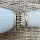 Multi Brown & Gold Stretch Bracelet-Bracelets-Fame-The Silo Boutique, Women's Fashion Boutique Located in Warren and Grand Forks North Dakota