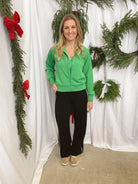 Rae Mode Piped Black Pants-Pants-rae mode-The Silo Boutique, Women's Fashion Boutique Located in Warren and Grand Forks North Dakota