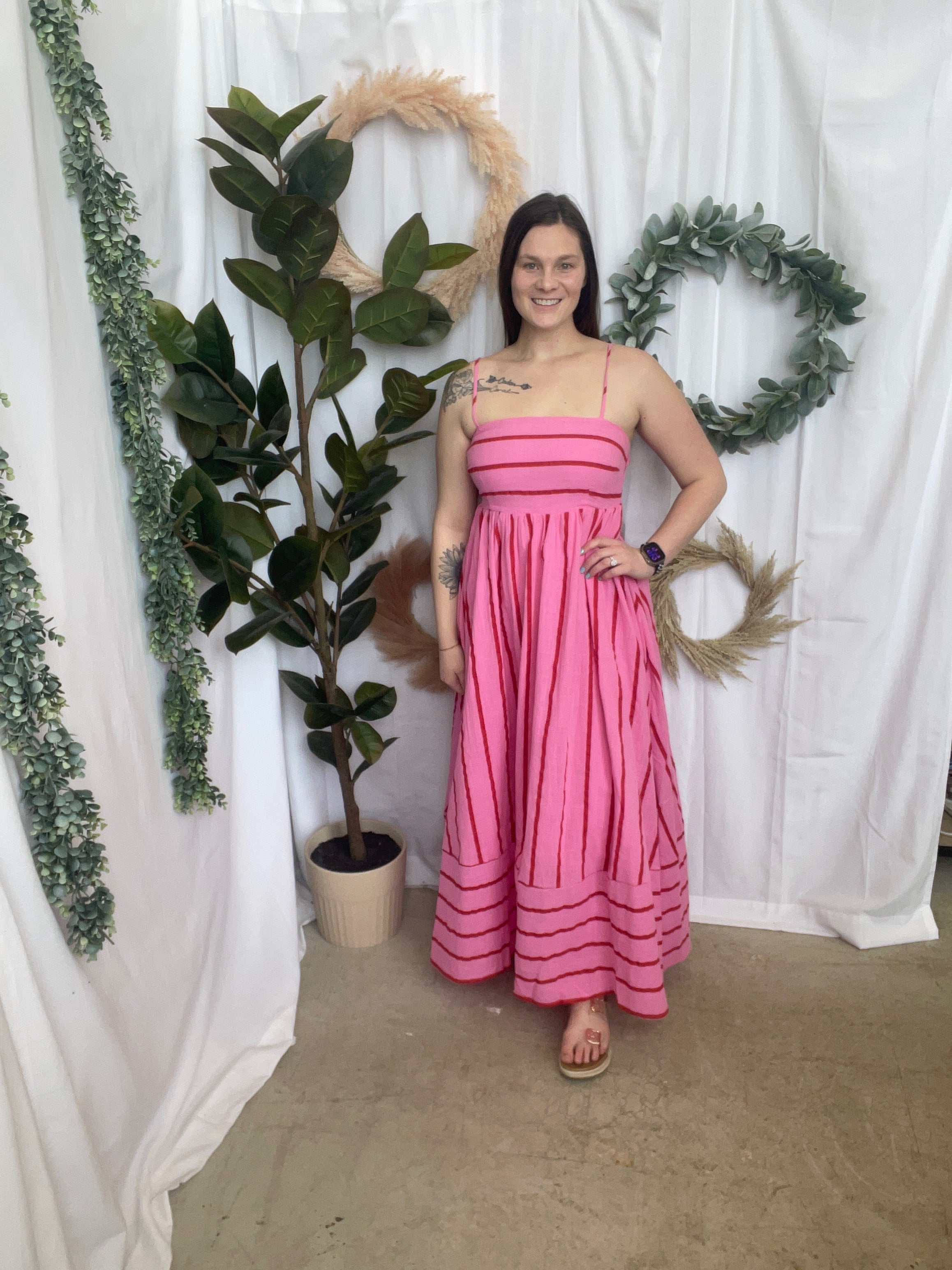 Lynsey Striped Maxi-Dresses-by together-The Silo Boutique, Women's Fashion Boutique Located in Warren and Grand Forks North Dakota