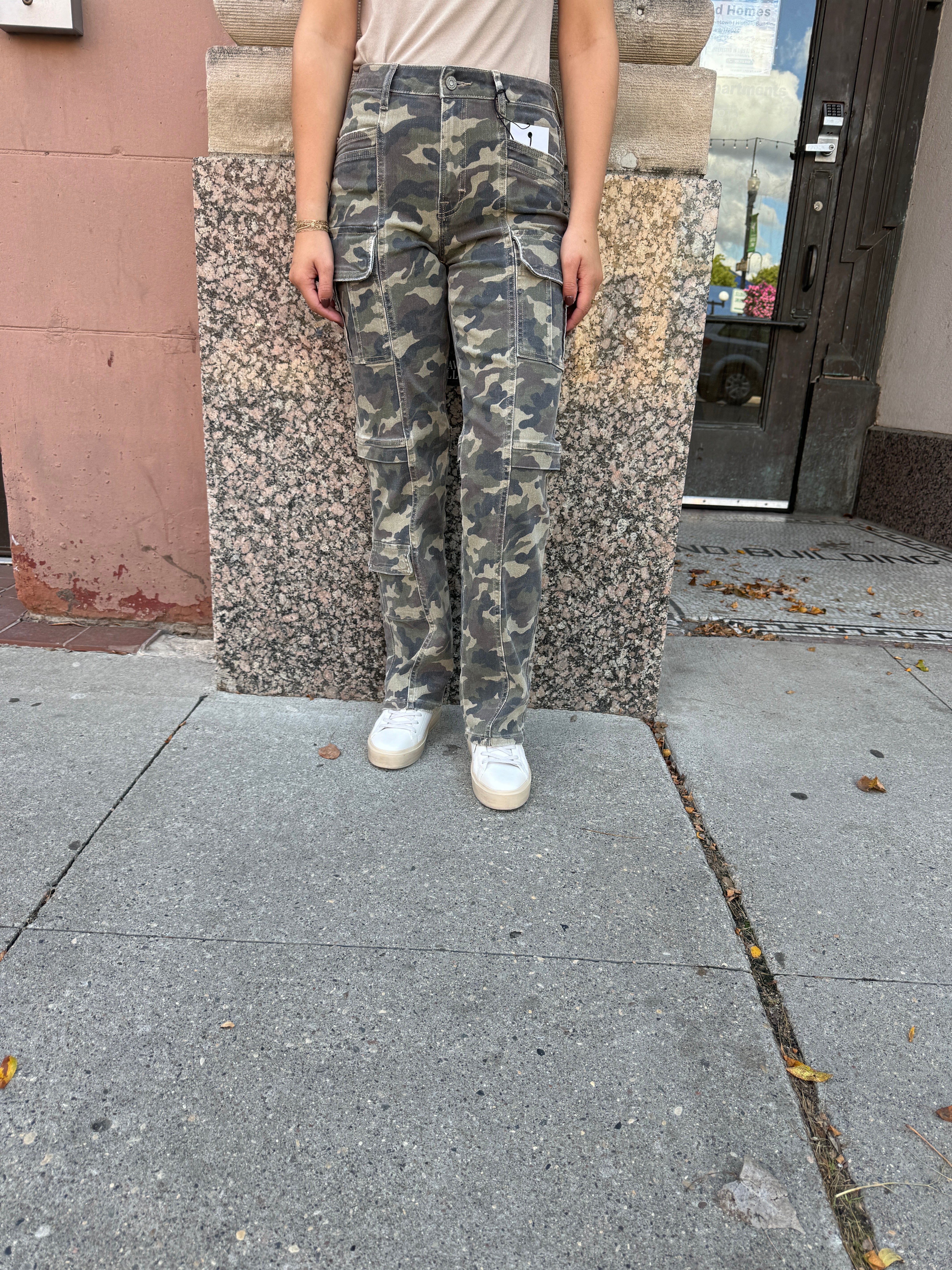 Hidden Camo Straight Jeans-Jeans-hidden-The Silo Boutique, Women's Fashion Boutique Located in Warren and Grand Forks North Dakota