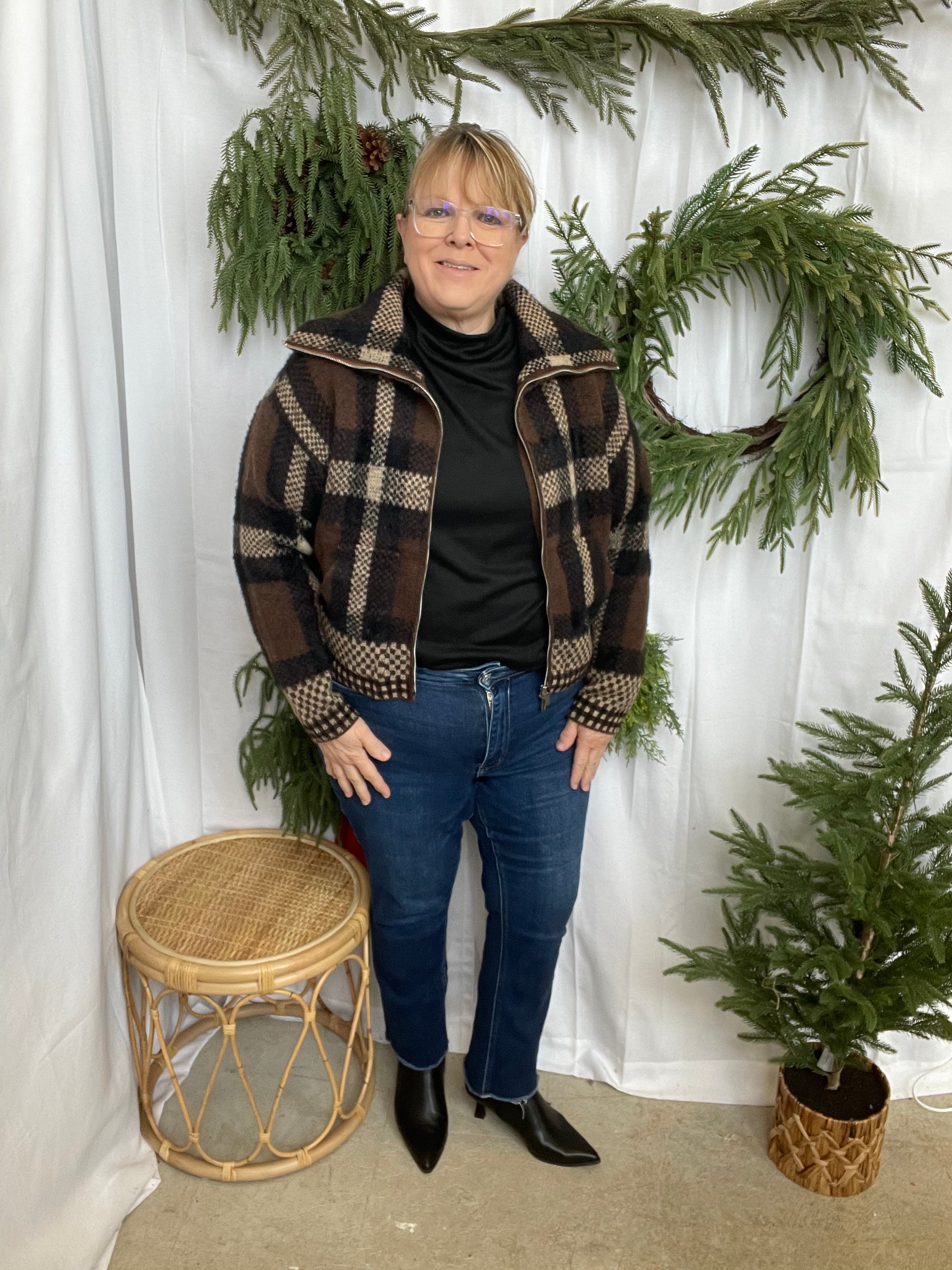 Kori Plaid Cardigan-Cardigans-blu pepper-The Silo Boutique, Women's Fashion Boutique Located in Warren and Grand Forks North Dakota