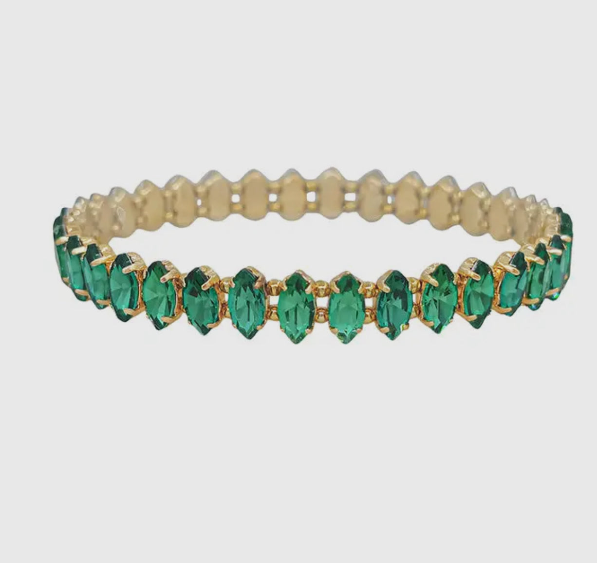 Green Stone Stretch Bracelet-Bracelets-Fair Anita-The Silo Boutique, Women's Fashion Boutique Located in Warren and Grand Forks North Dakota