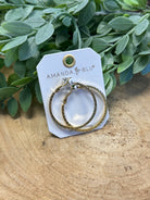 Leilani Polished Braided Large Hoop-Amanda Blu-The Silo Boutique, Women's Fashion Boutique Located in Warren and Grand Forks North Dakota