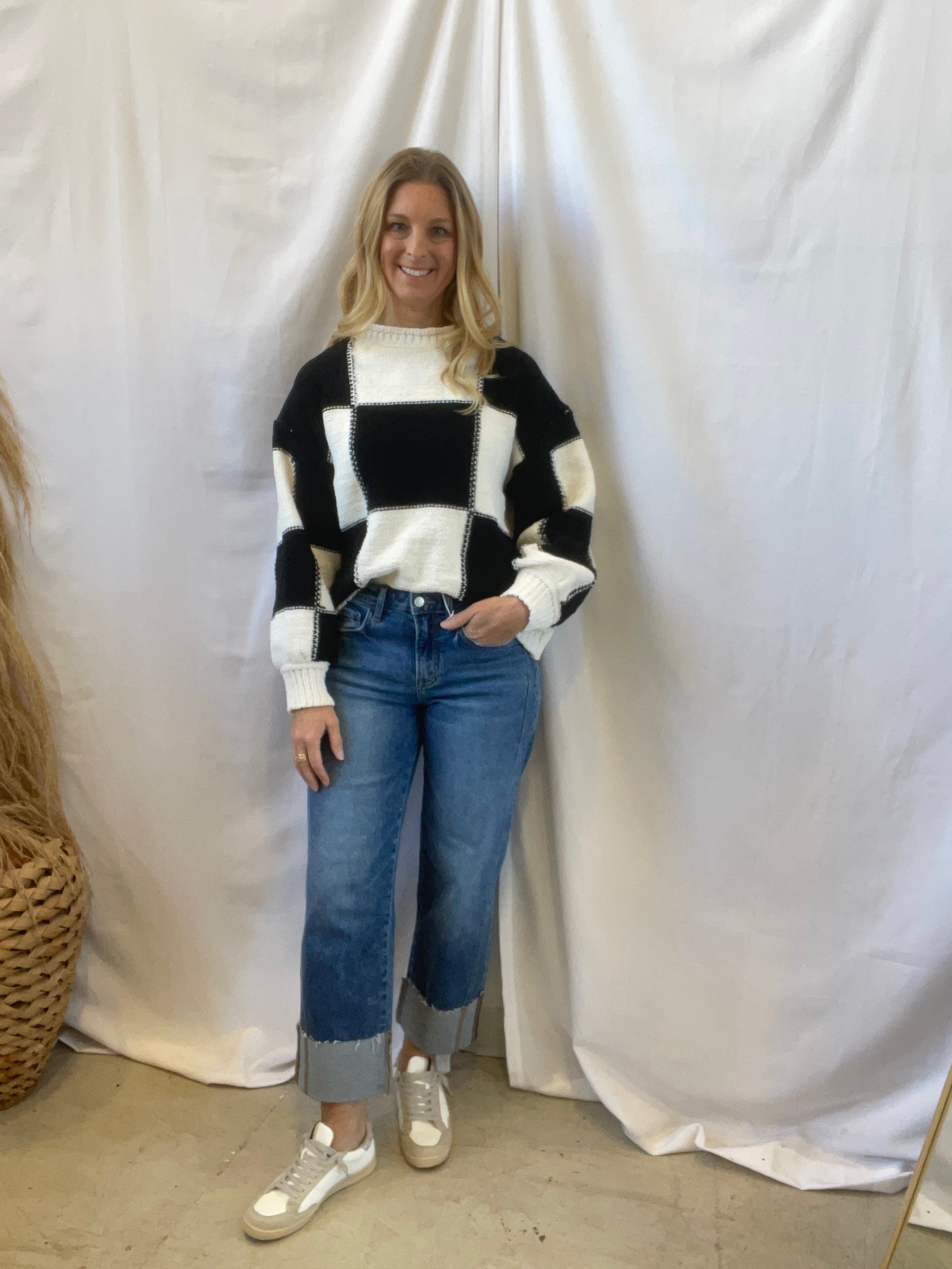 Lovervet Defeating Cuffed Barrel Jeans-Jeans-lovervet-The Silo Boutique, Women's Fashion Boutique Located in Warren and Grand Forks North Dakota