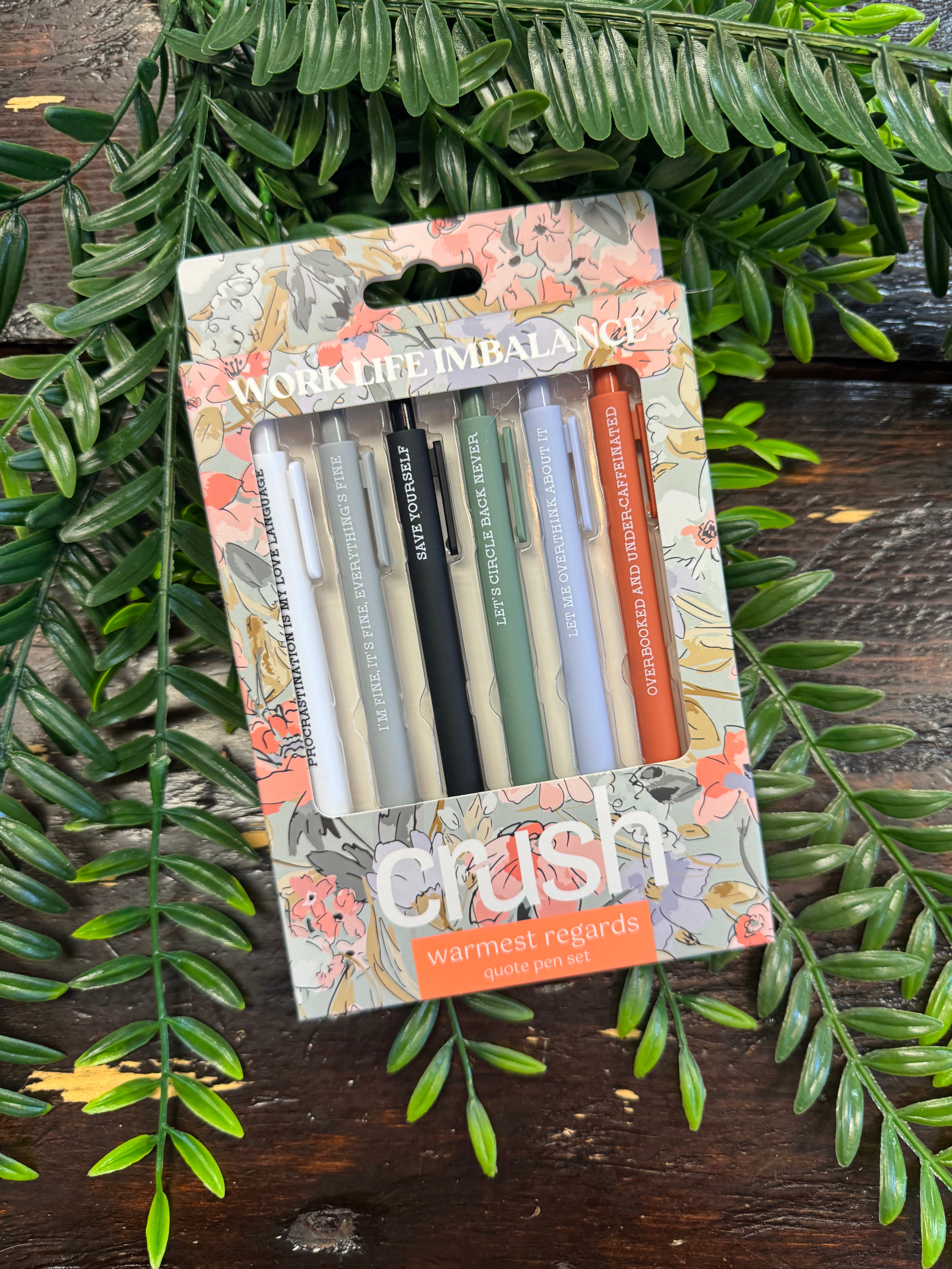 Warmest Regards Quote Pen Set-note pads-dm-The Silo Boutique, Women's Fashion Boutique Located in Warren and Grand Forks North Dakota