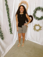 Kate Tank Top-Black-Tank Tops-hyfve-The Silo Boutique, Women's Fashion Boutique Located in Warren and Grand Forks North Dakota