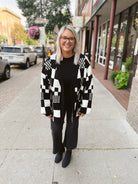 Check Me Cardigan-Cardigans-jade-The Silo Boutique, Women's Fashion Boutique Located in Warren and Grand Forks North Dakota