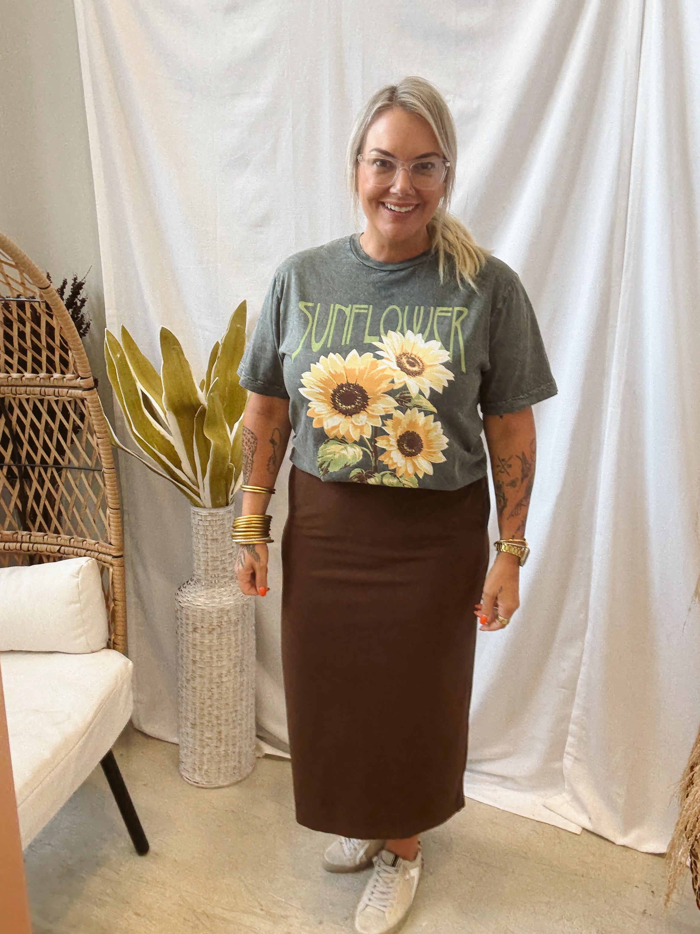 The Perfect Maxi Skirt-Coffee-Final Sale-Skirts-hem and thread-The Silo Boutique, Women's Fashion Boutique Located in Warren and Grand Forks North Dakota