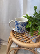 Blue Delft Stone Coffee Mug-Final Sale-Drinkware-sweet water decor-The Silo Boutique, Women's Fashion Boutique Located in Warren and Grand Forks North Dakota