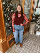 So Sweet Lace Long Sleeve Top-Long Sleeve Tops-sweet genisis-The Silo Boutique, Women's Fashion Boutique Located in Warren and Grand Forks North Dakota