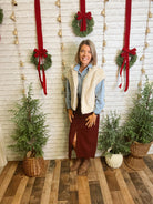 Dani Fur Vest-Cream-Vests-davi dani-The Silo Boutique, Women's Fashion Boutique Located in Warren and Grand Forks North Dakota