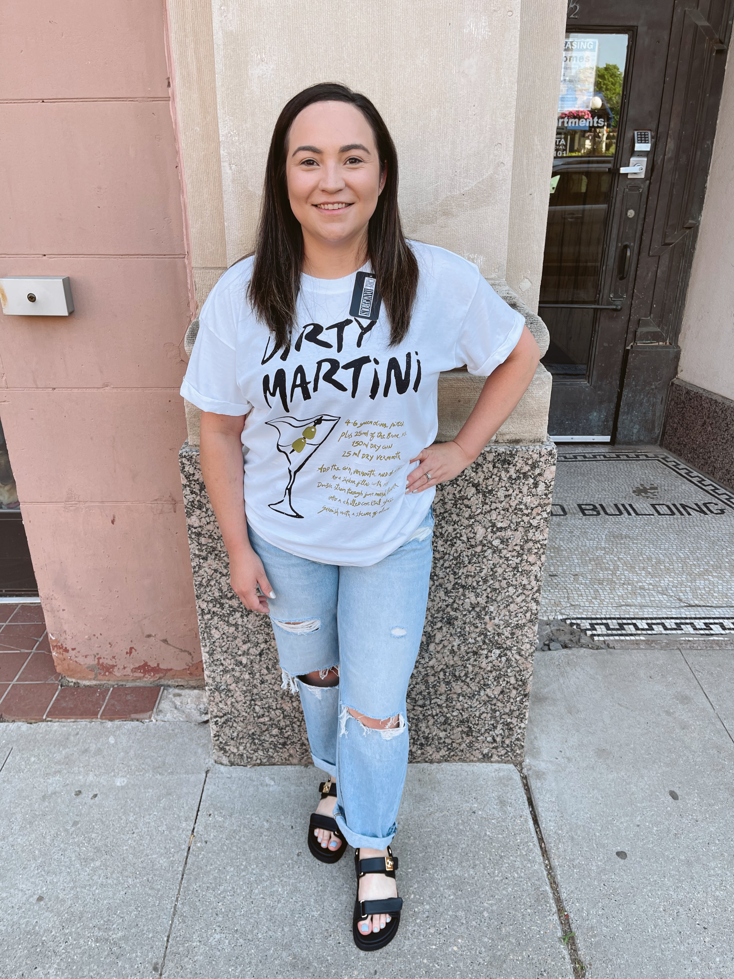 Girl Dangerous Dirty Martini Tee-Graphic Tees-girl dangerous-The Silo Boutique, Women's Fashion Boutique Located in Warren and Grand Forks North Dakota