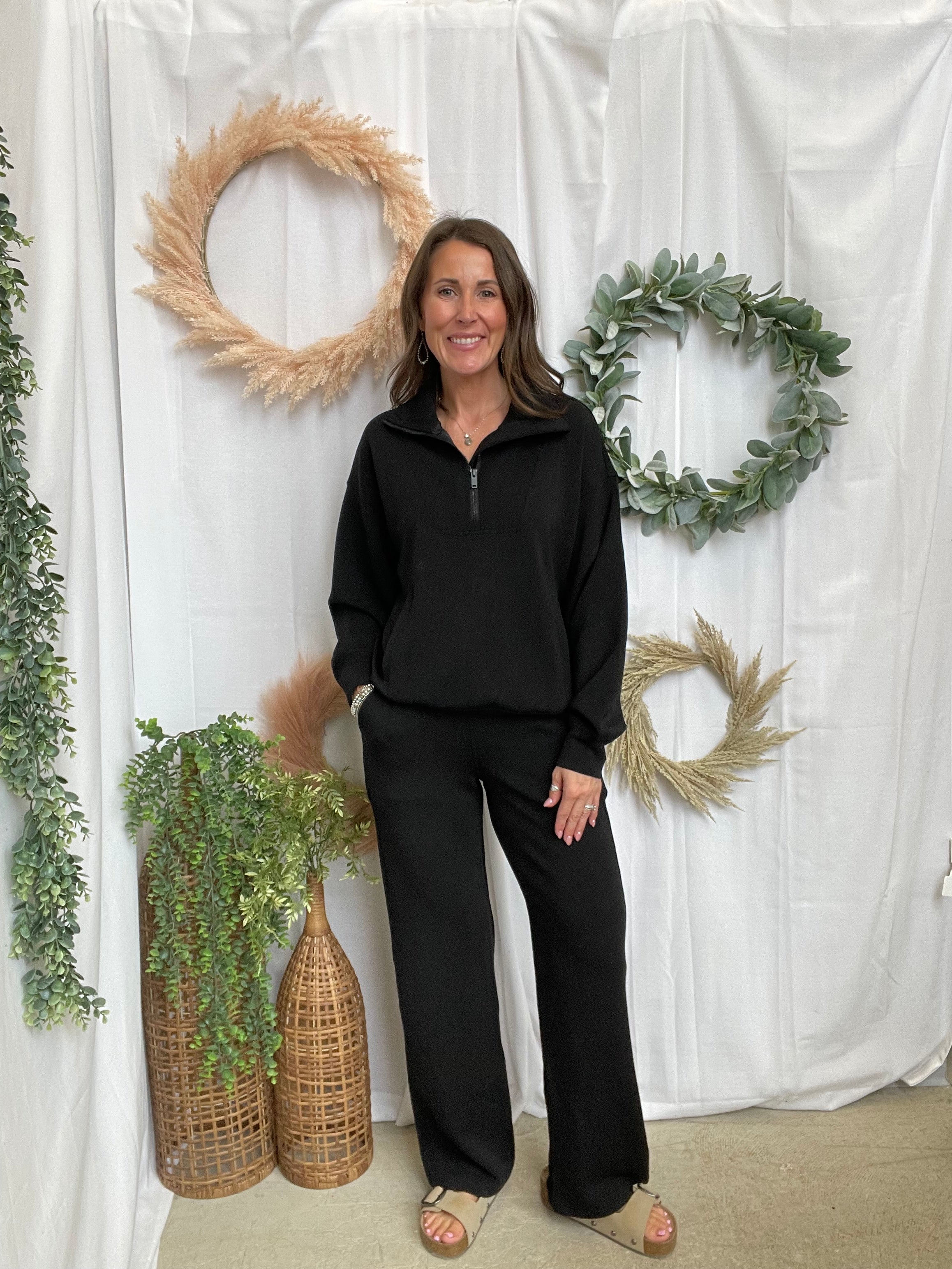 Rae Mode Scuba Pant-Black-Pants-rae mode-The Silo Boutique, Women's Fashion Boutique Located in Warren and Grand Forks North Dakota