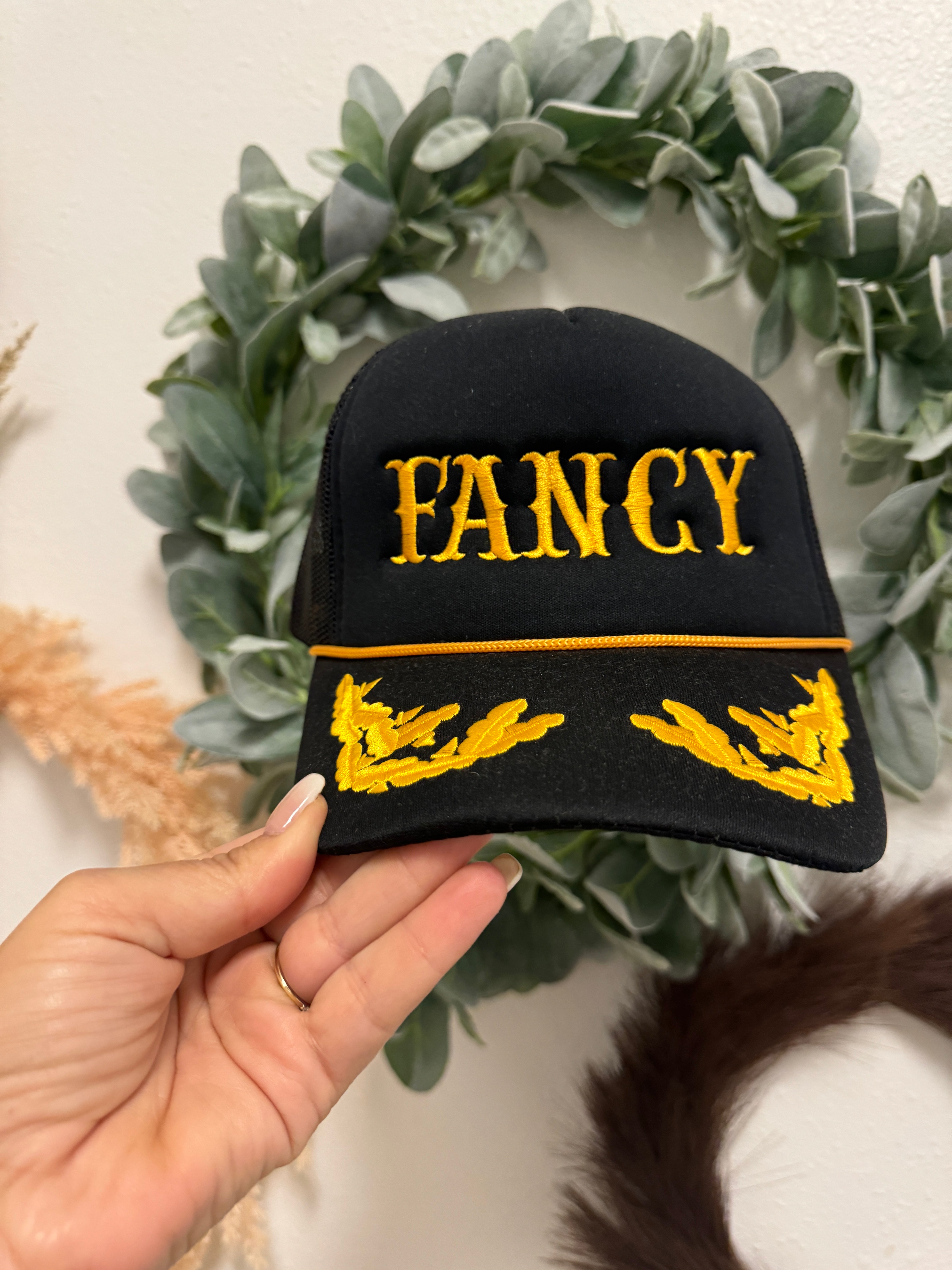 Fancy Captain Hat-Hats-fair-The Silo Boutique, Women's Fashion Boutique Located in Warren and Grand Forks North Dakota