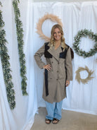 Ash Trench Coat-Coats & Jackets-curds-The Silo Boutique, Women's Fashion Boutique Located in Warren and Grand Forks North Dakota