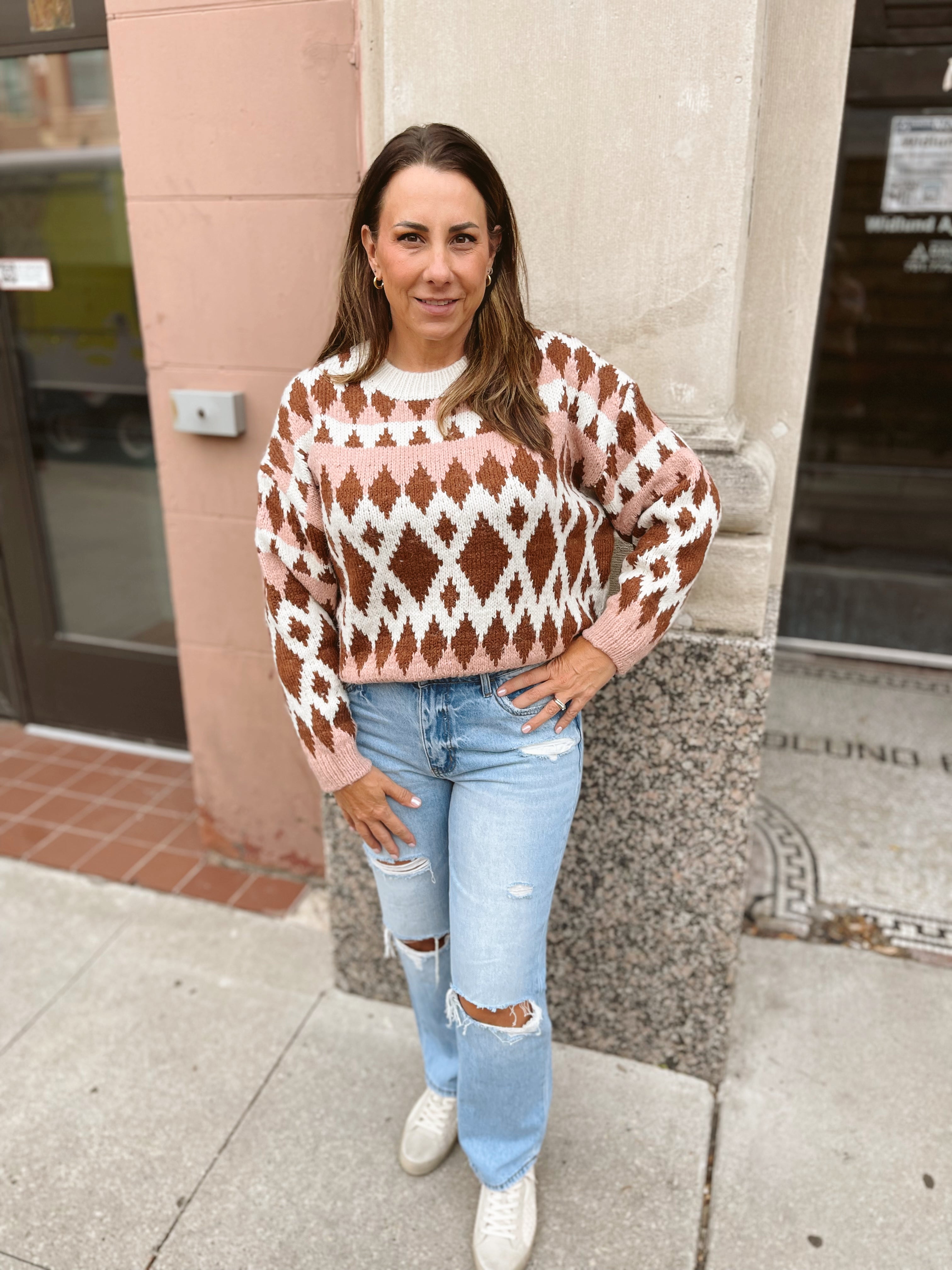 Rosey Chocolate Make a Wish Sweater-Final Sale-Sweaters-wishlist-The Silo Boutique, Women's Fashion Boutique Located in Warren and Grand Forks North Dakota