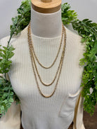 Liv Triple Stone Necklace-Necklaces-Dallas Market-The Silo Boutique, Women's Fashion Boutique Located in Warren and Grand Forks North Dakota