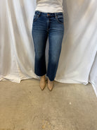 Risen Raw Hem Crop Jeans-Jeans-risen-The Silo Boutique, Women's Fashion Boutique Located in Warren and Grand Forks North Dakota