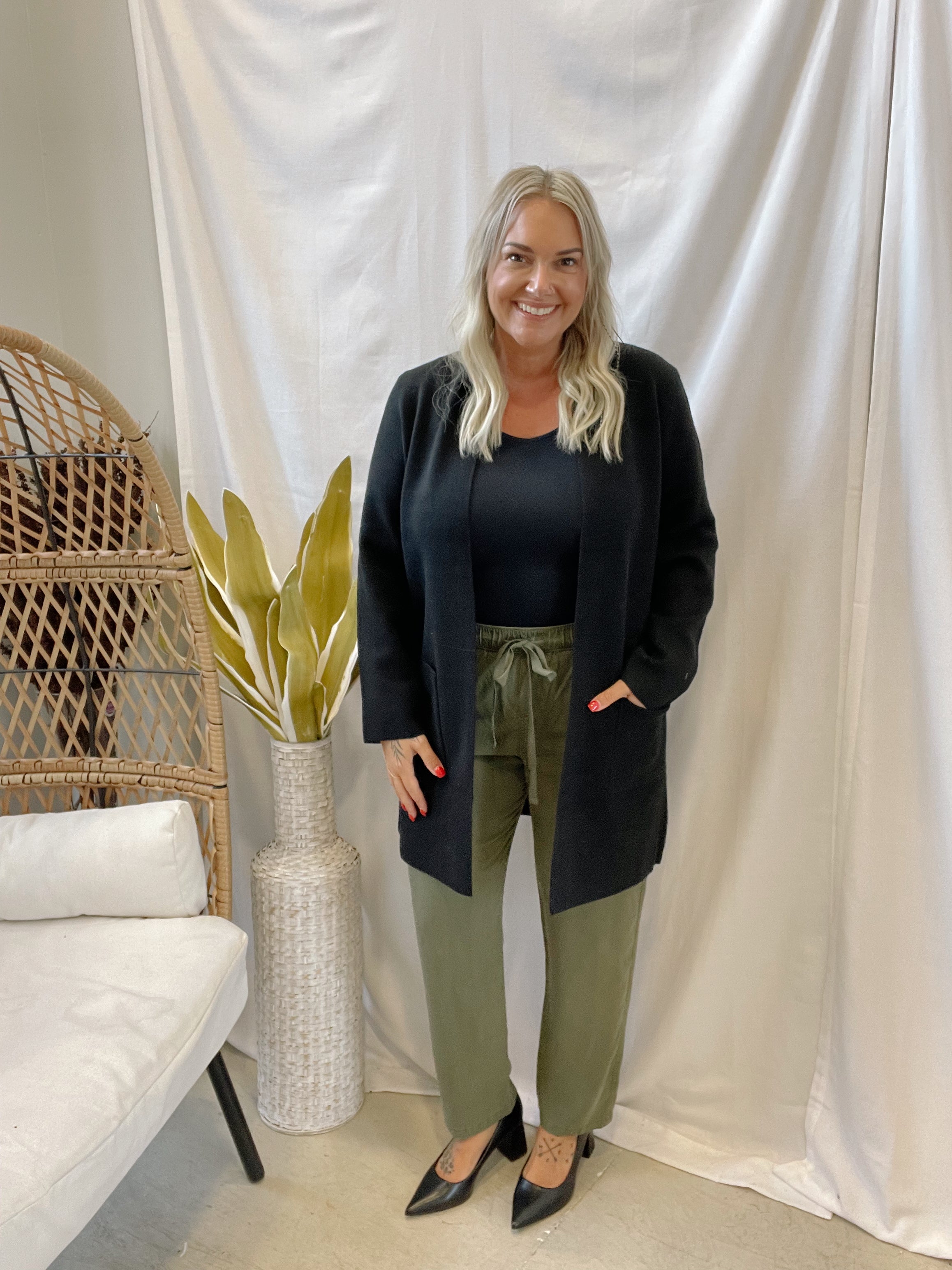 Cool Oaklyn Coat-Black-Final Sale-Cardigans-be cool-The Silo Boutique, Women's Fashion Boutique Located in Warren and Grand Forks North Dakota