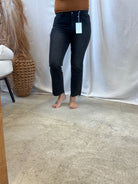 Flying Monkey Black Reasonable Crop Hem Jean-Jeans-flying monkey-The Silo Boutique, Women's Fashion Boutique Located in Warren and Grand Forks North Dakota