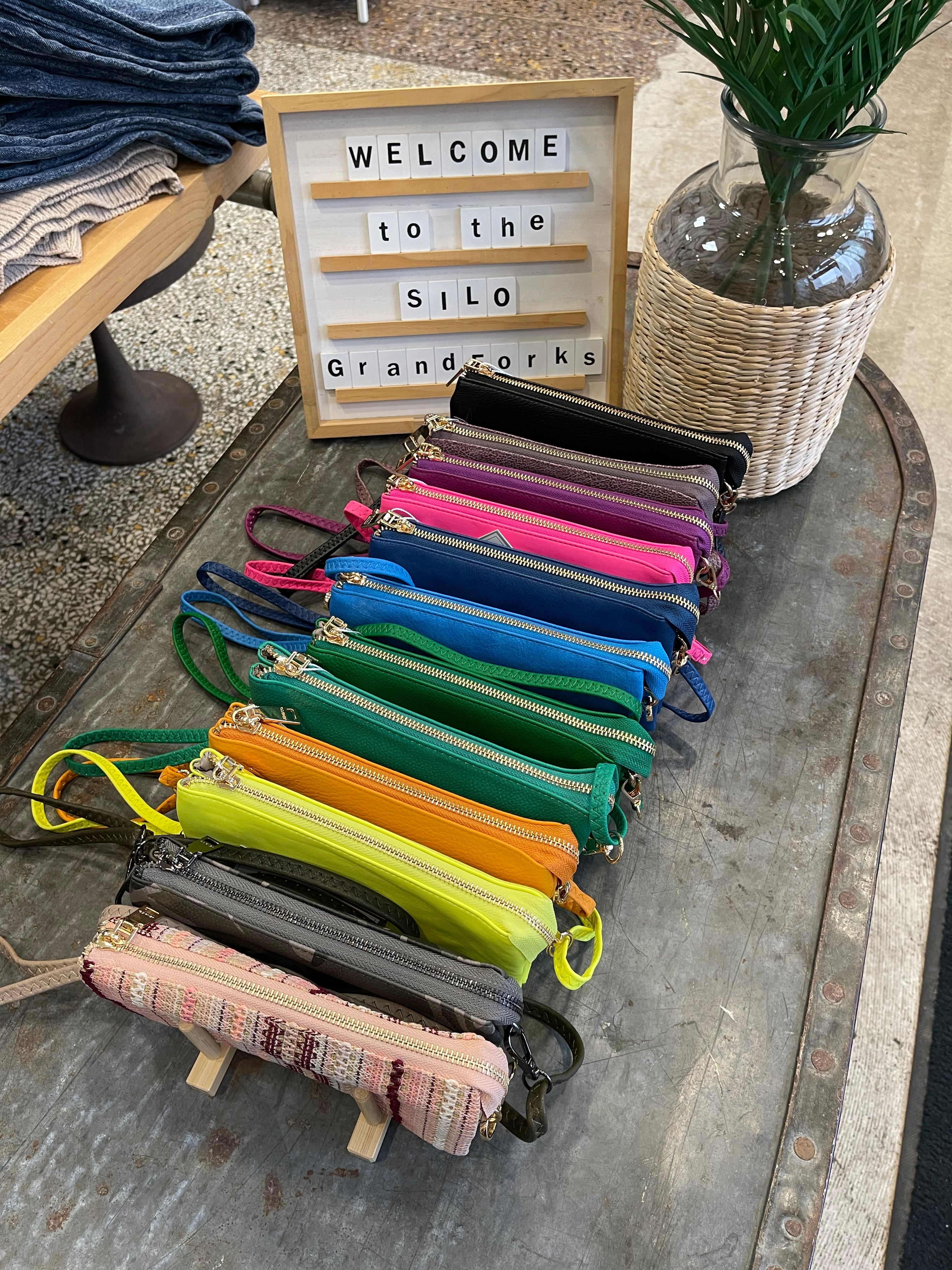 Riley 3 Compartment Crossbody/Wristlet-Crossbody Purses-Jen and Co-The Silo Boutique, Women's Fashion Boutique Located in Warren and Grand Forks North Dakota