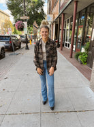 Just Black Medium Wash Scissor Flare Jeans-Final Sale-Jeans-just black-The Silo Boutique, Women's Fashion Boutique Located in Warren and Grand Forks North Dakota