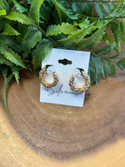 Joy Susan Hammered Earrings-Earrings-joy susan-The Silo Boutique, Women's Fashion Boutique Located in Warren and Grand Forks North Dakota