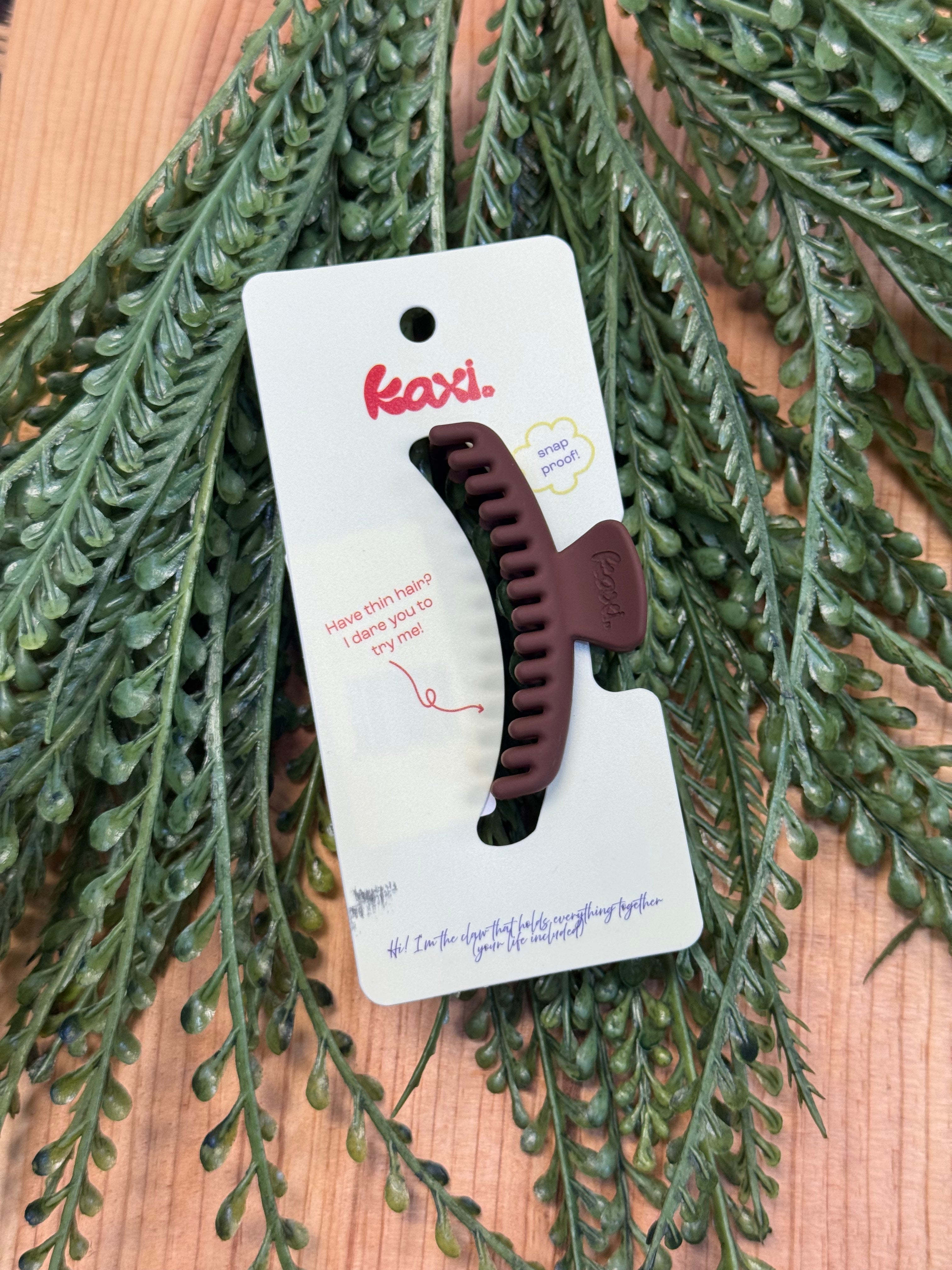 KAXI Mini Hold Everything Clip-Brown-Hair Accessories-kaxi-The Silo Boutique, Women's Fashion Boutique Located in Warren and Grand Forks North Dakota