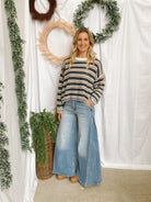 Cello Wide Leg Triangular Tuck Jeans-Jeans-cello-The Silo Boutique, Women's Fashion Boutique Located in Warren and Grand Forks North Dakota