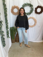 Max Mineral Long Sleeve Top-Black-Sweaters-hyfve-The Silo Boutique, Women's Fashion Boutique Located in Warren and Grand Forks North Dakota