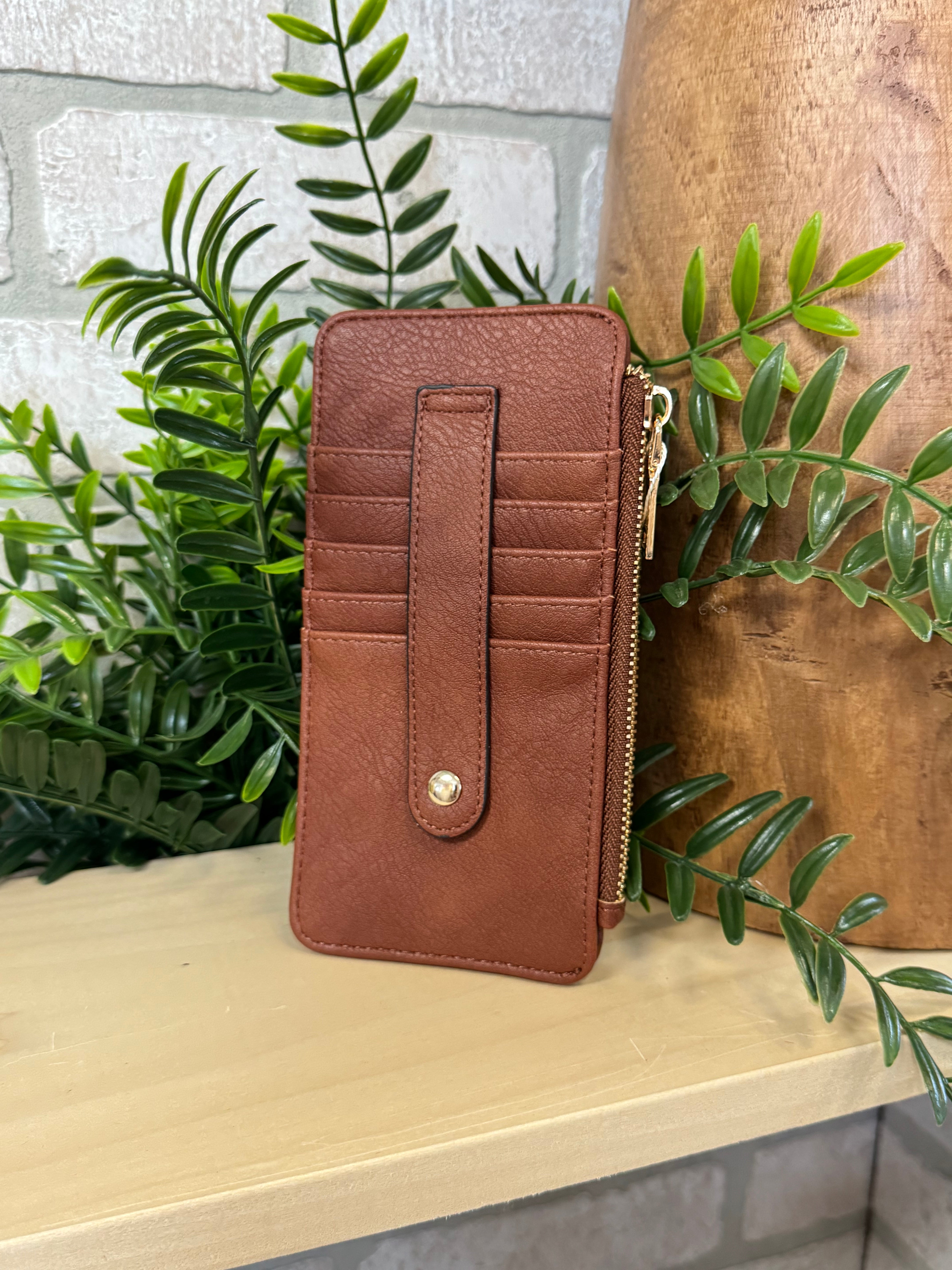 Jen and Co Saige Slim Card Wallet-Wallets-Jen and Co-The Silo Boutique, Women's Fashion Boutique Located in Warren and Grand Forks North Dakota