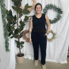 Mono B Everyday Pant Set-Black-Outfit Sets-mono b-The Silo Boutique, Women's Fashion Boutique Located in Warren and Grand Forks North Dakota