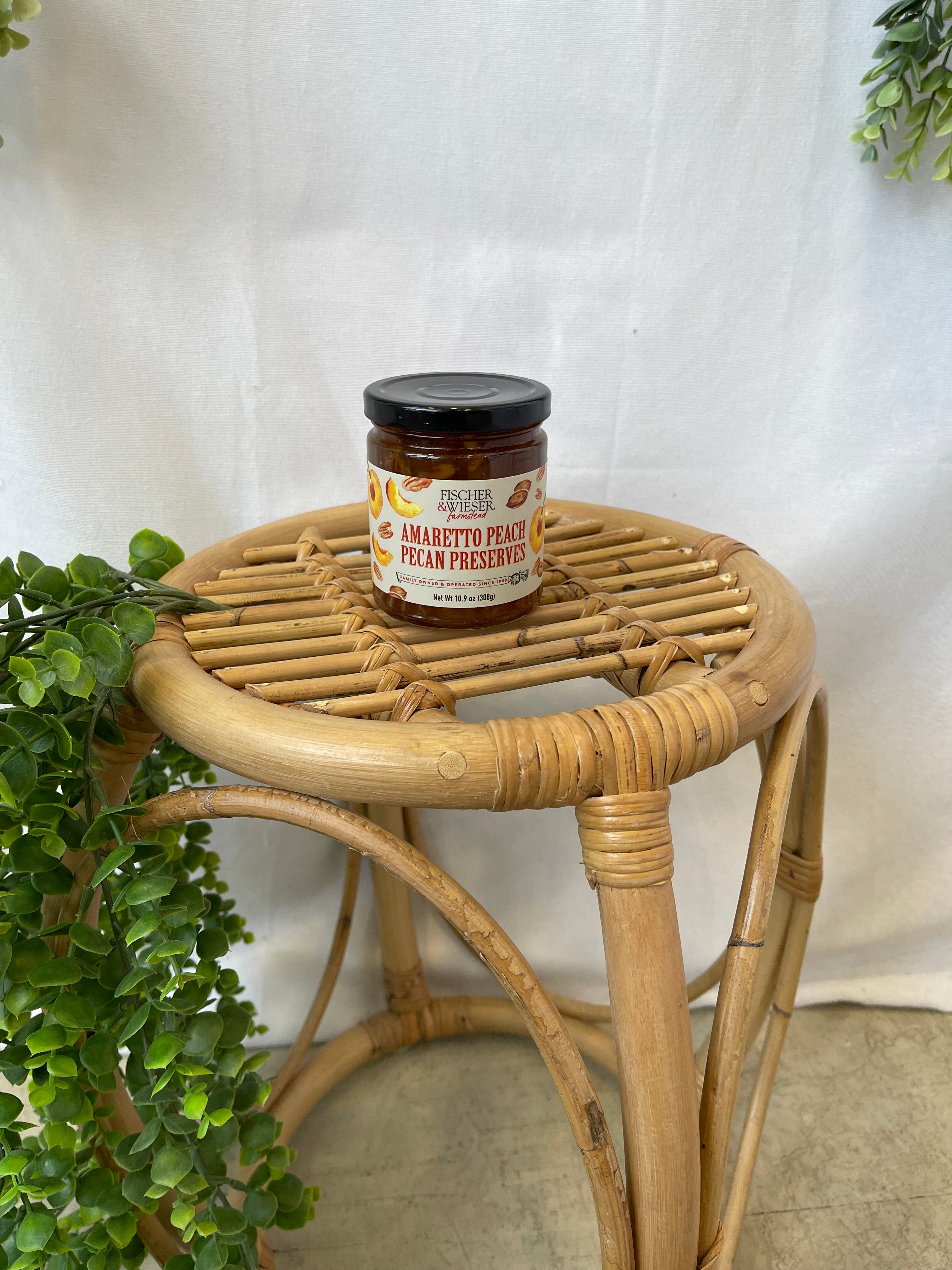 Amaretto Peach Pecan Preserves-jam-Fischer-The Silo Boutique, Women's Fashion Boutique Located in Warren and Grand Forks North Dakota