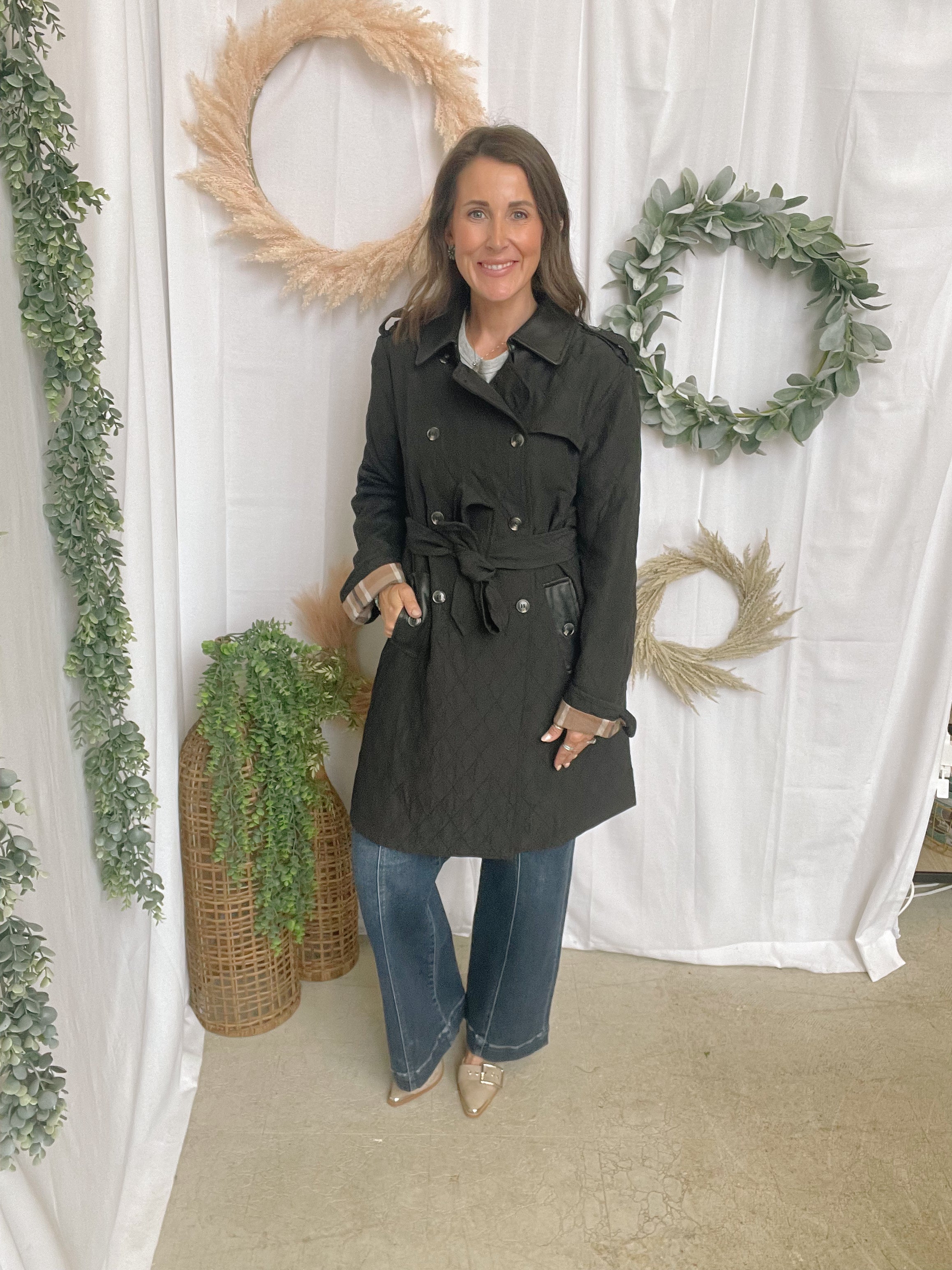 Eileen Black Classic Jacket-Coats & Jackets-mystree-The Silo Boutique, Women's Fashion Boutique Located in Warren and Grand Forks North Dakota