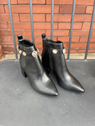 Bamboo Mode Gem Booties-Black-Final Sale-Boots-bamboo-The Silo Boutique, Women's Fashion Boutique Located in Warren and Grand Forks North Dakota