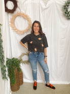 Mineral Ash Football Graphic Tee-Graphic Tees-faire-The Silo Boutique, Women's Fashion Boutique Located in Warren and Grand Forks North Dakota