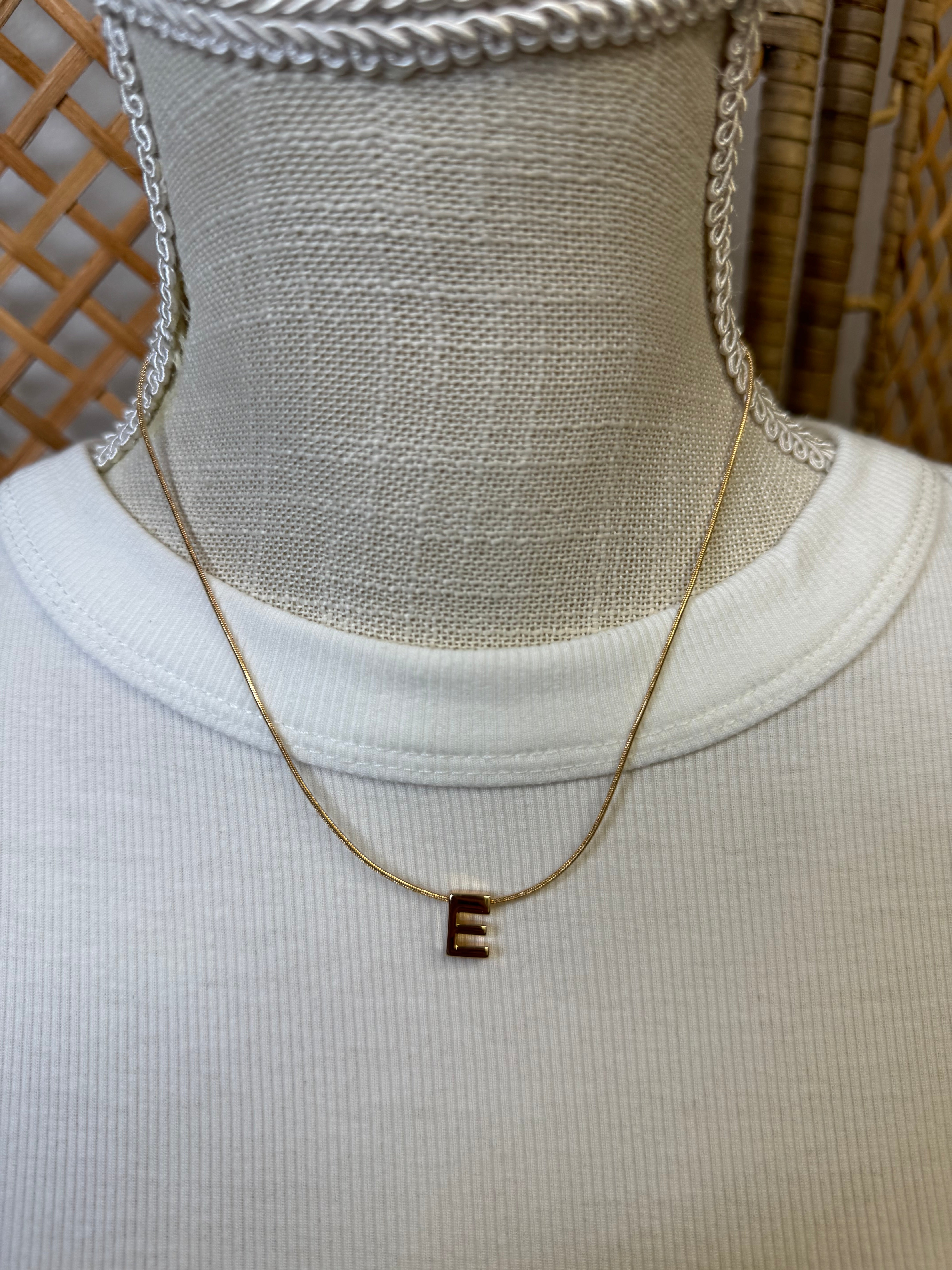 Delicate Initial Necklace-Necklaces-Fame-The Silo Boutique, Women's Fashion Boutique Located in Warren and Grand Forks North Dakota