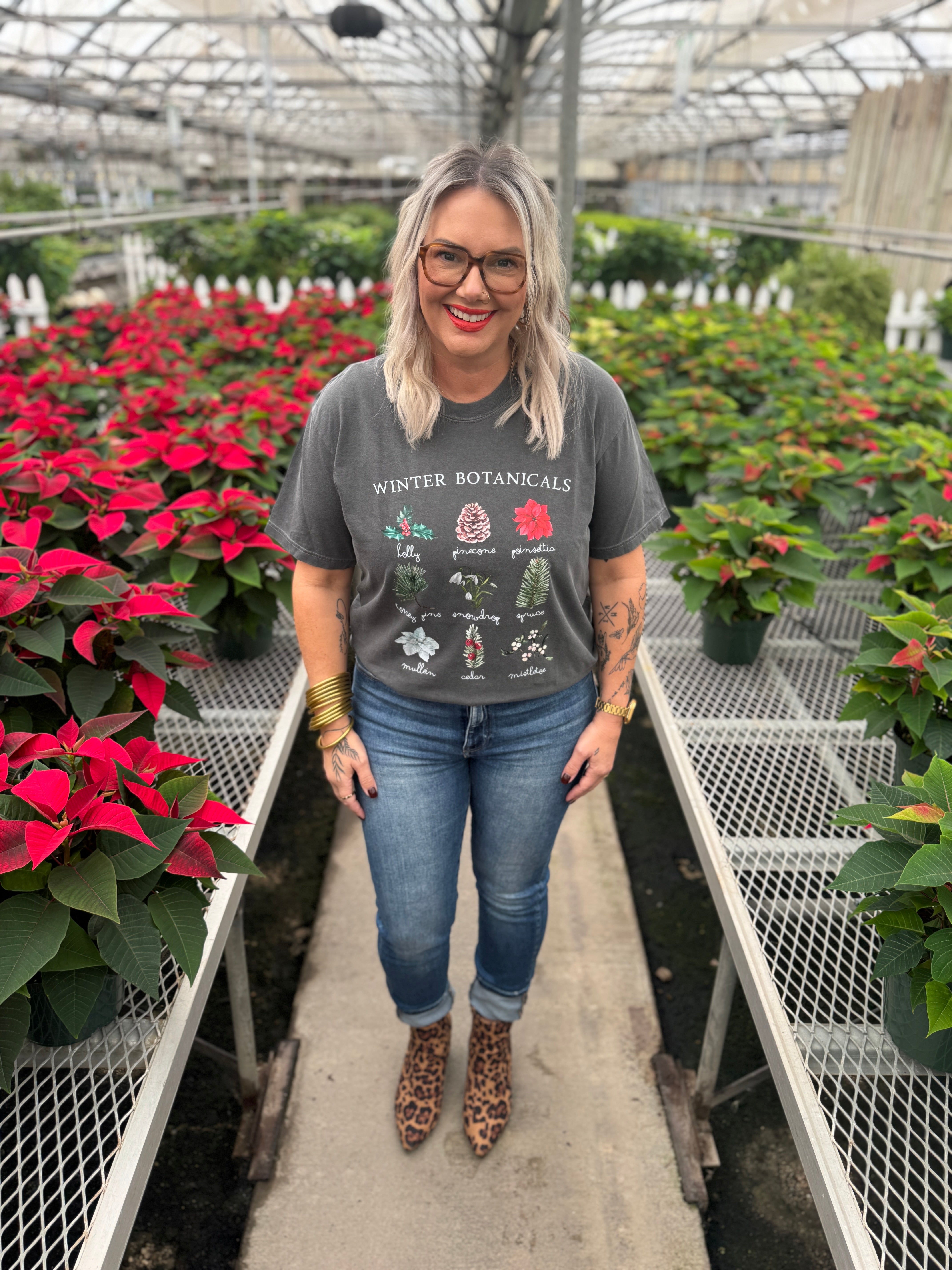 Winter Botanicals Pepper Graphic Tee-Final Sale-Graphic Tees-refinery-The Silo Boutique, Women's Fashion Boutique Located in Warren and Grand Forks North Dakota