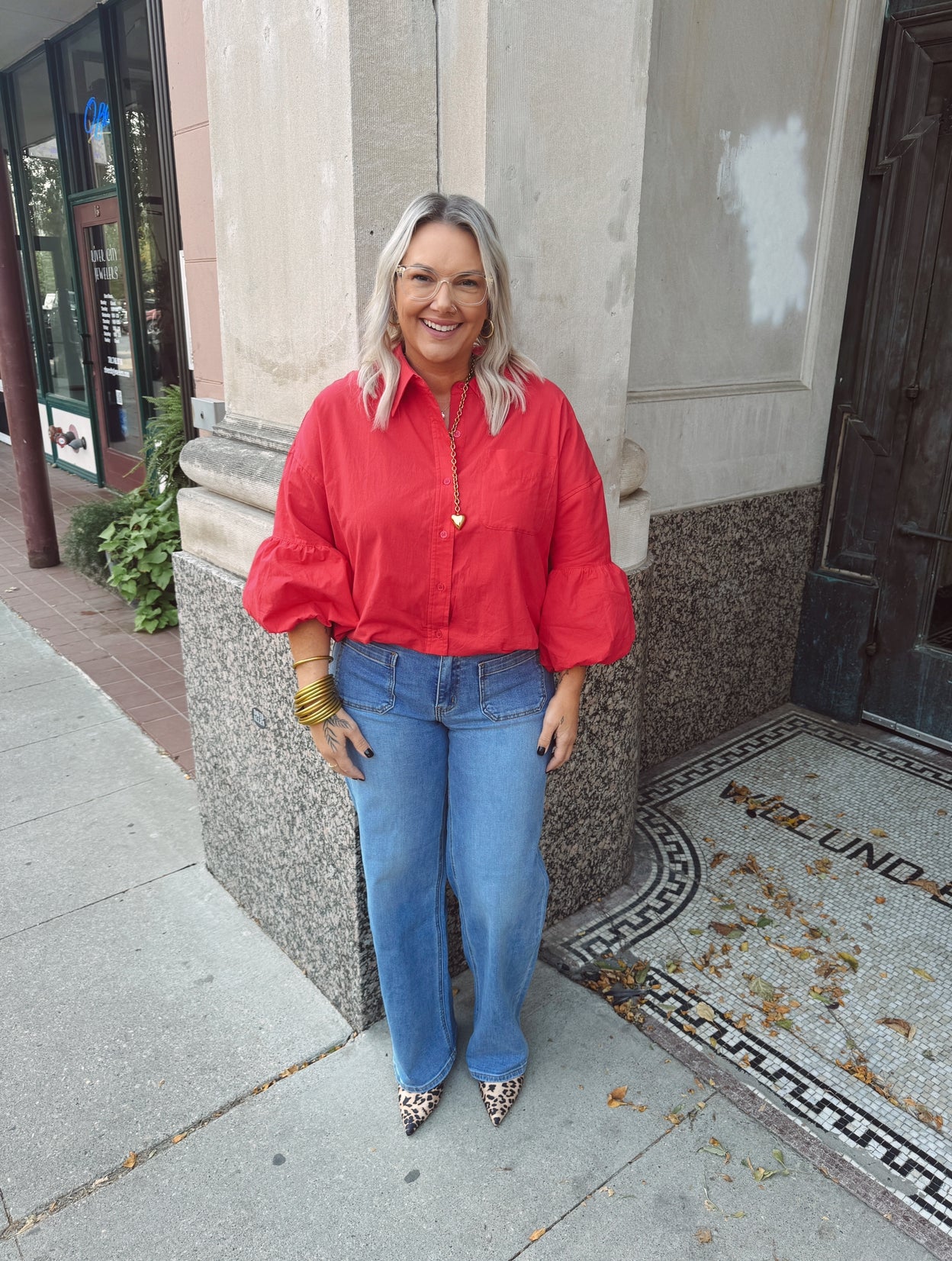 Berry Red Bubble Sleeve Top-Short Sleeve Tops-&merci-The Silo Boutique, Women's Fashion Boutique Located in Warren and Grand Forks North Dakota