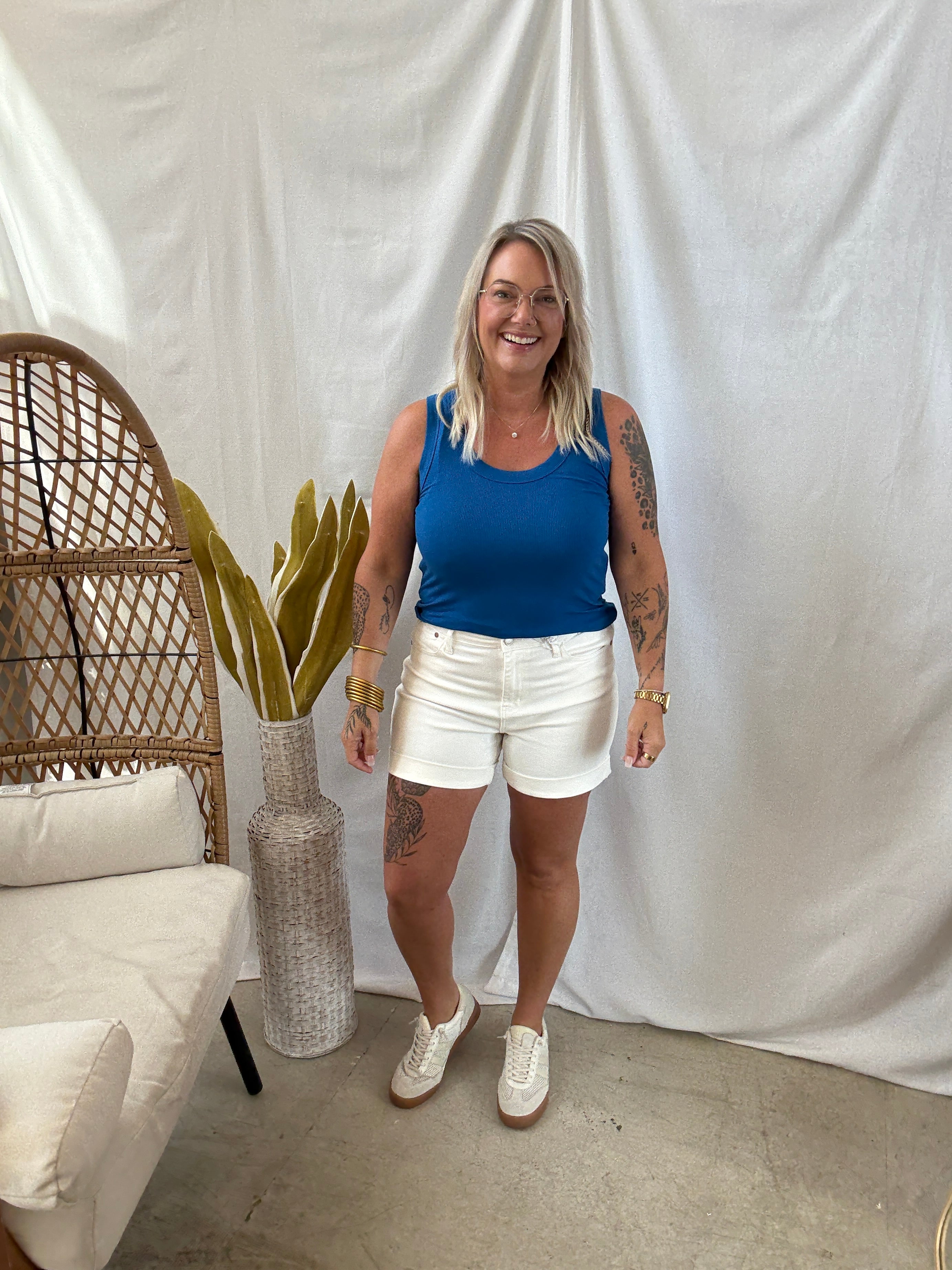 Zen Ribbed Tank Top-Tank Tops-Zenana-The Silo Boutique, Women's Fashion Boutique Located in Warren and Grand Forks North Dakota