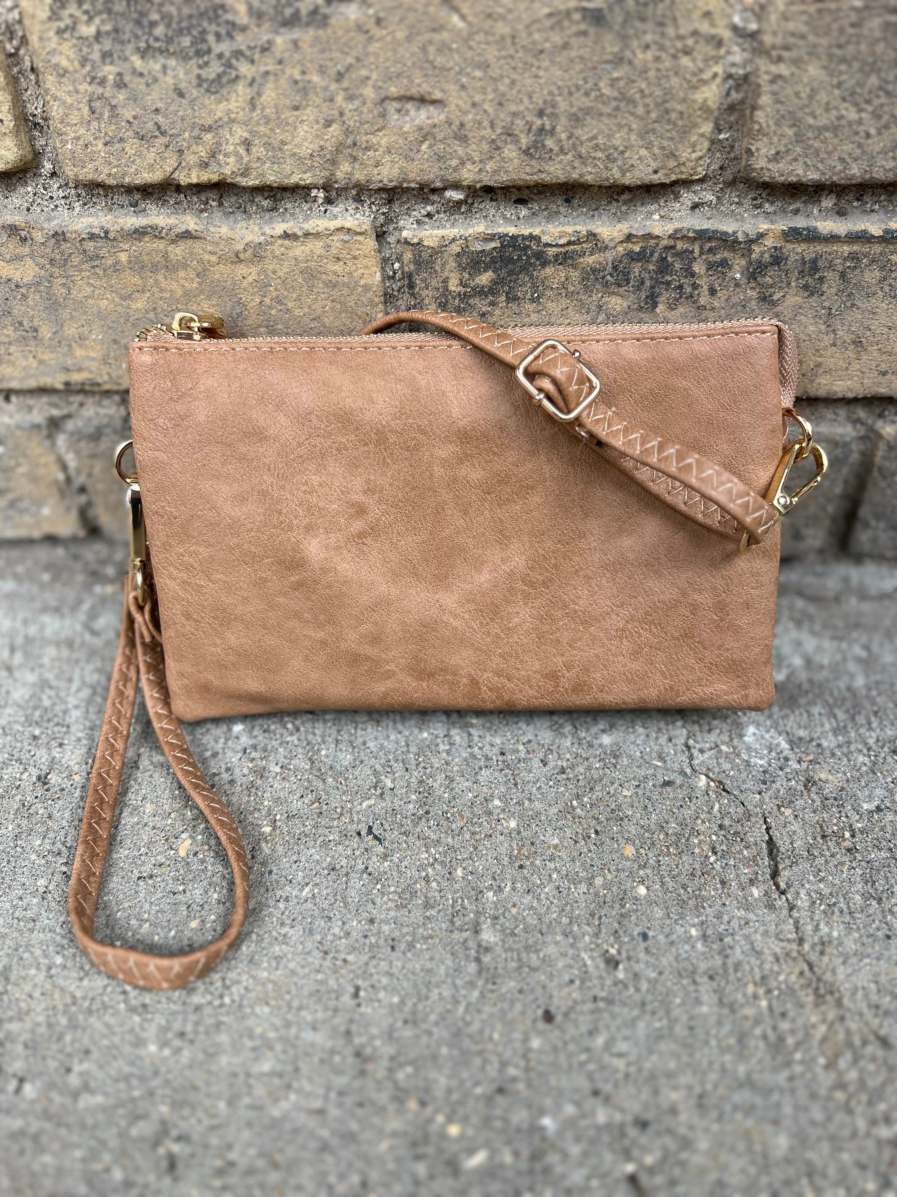 Riley 3 Compartment Crossbody/Wristlet-Crossbody Purses-Jen and Co-The Silo Boutique, Women's Fashion Boutique Located in Warren and Grand Forks North Dakota