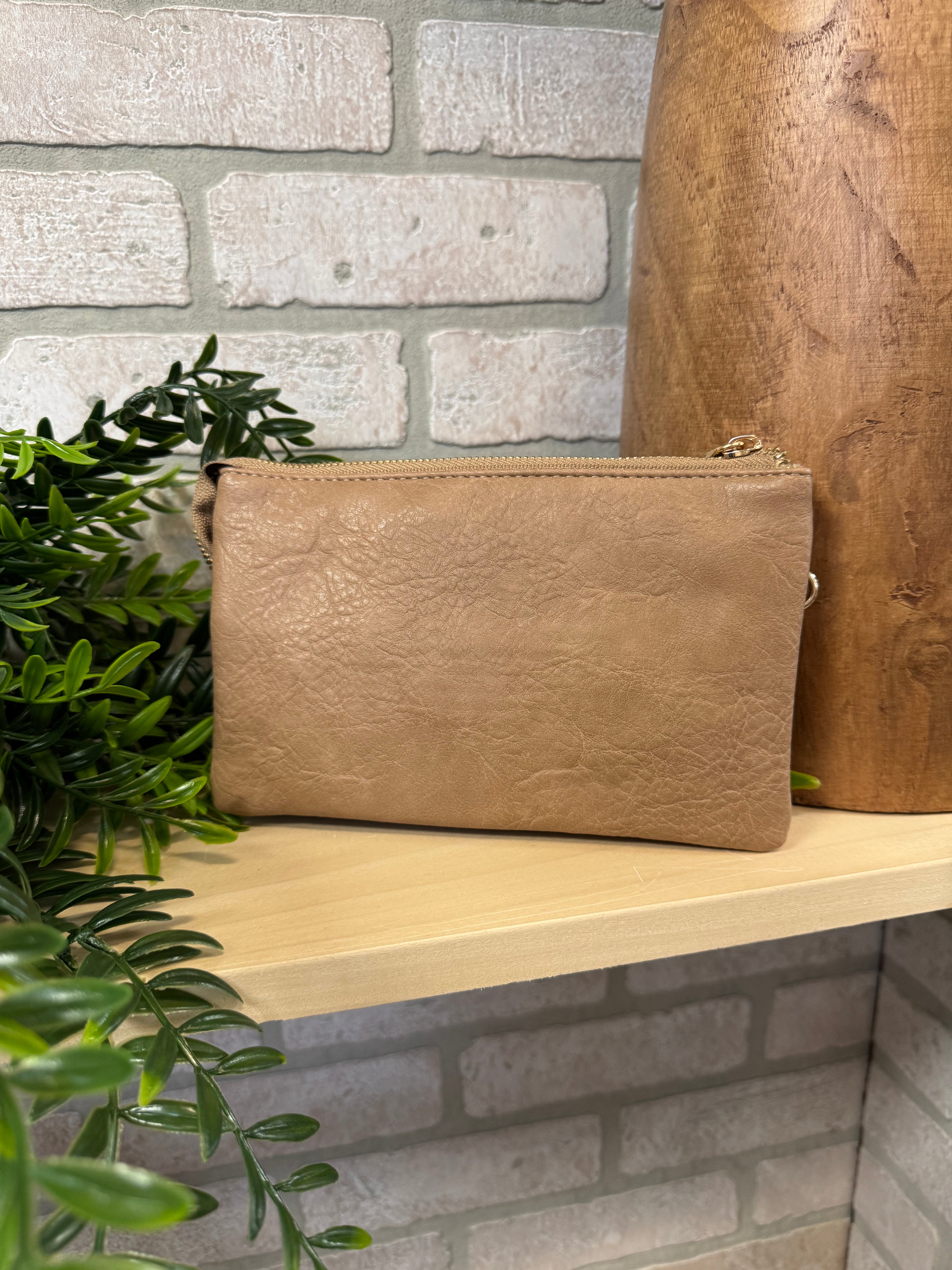 Riley 3 Compartment Crossbody/Wristlet-Crossbody Purses-Jen and Co-The Silo Boutique, Women's Fashion Boutique Located in Warren and Grand Forks North Dakota