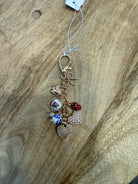 Porcelain Floral Heart Bag Charm-Keychains-joss-The Silo Boutique, Women's Fashion Boutique Located in Warren and Grand Forks North Dakota