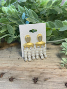 Trio Pearl Strand Earrings-Earrings-kenze-The Silo Boutique, Women's Fashion Boutique Located in Warren and Grand Forks North Dakota