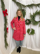 Davi Dani Pink Tweed Jacket-Coats & Jackets-davi-The Silo Boutique, Women's Fashion Boutique Located in Warren and Grand Forks North Dakota