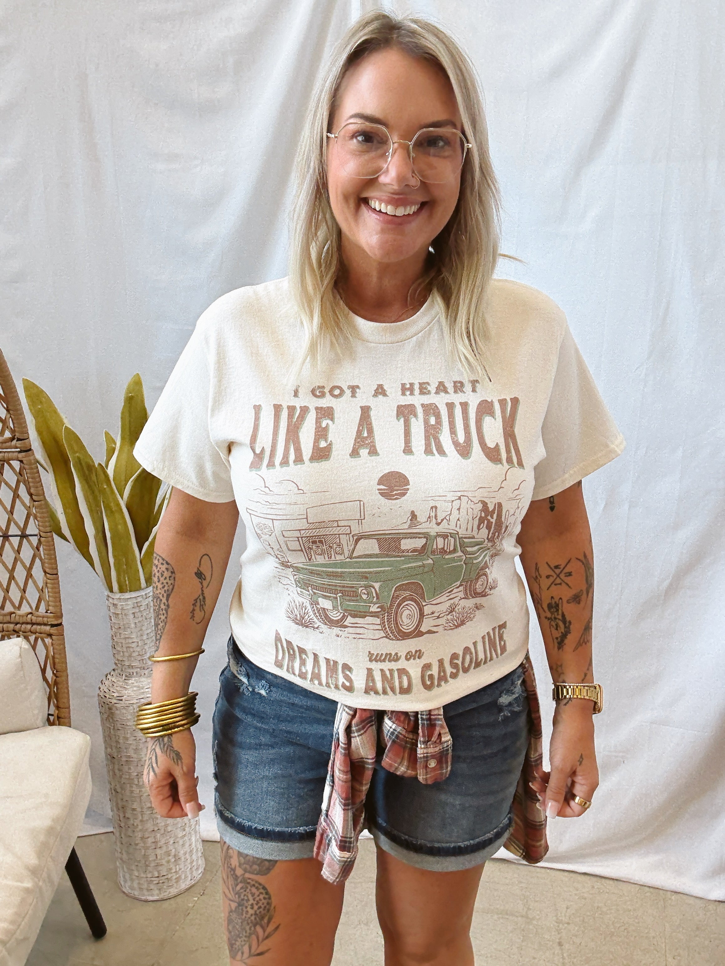 Like a Truck Tee-Final Sale-Graphic Tees-weekender-The Silo Boutique, Women's Fashion Boutique Located in Warren and Grand Forks North Dakota