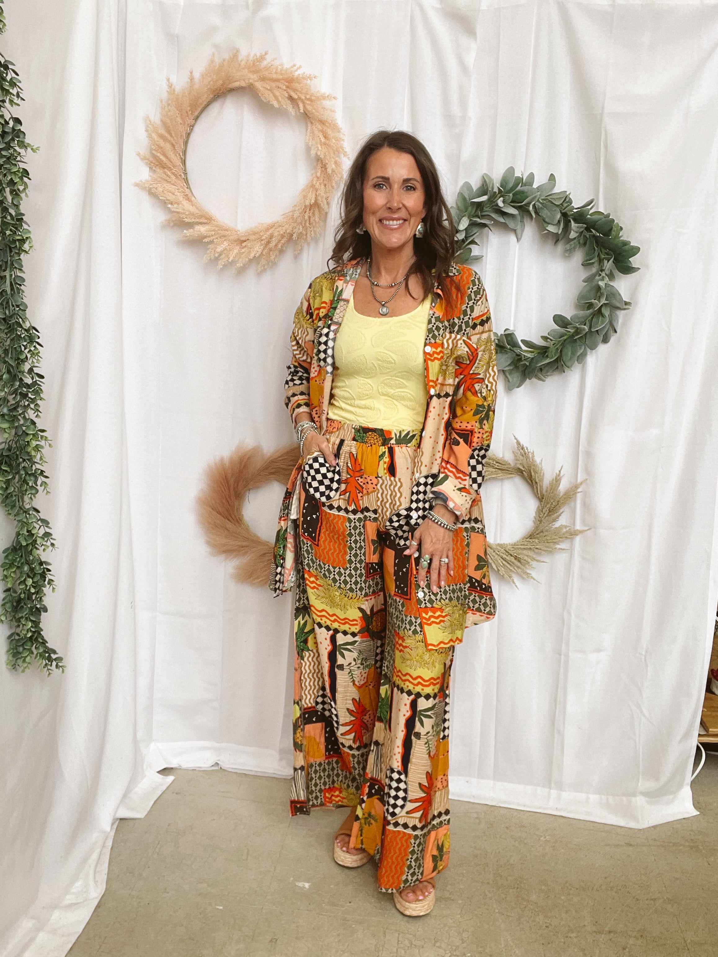 Safari Pineapple Pants-Pants-cozy co-The Silo Boutique, Women's Fashion Boutique Located in Warren and Grand Forks North Dakota